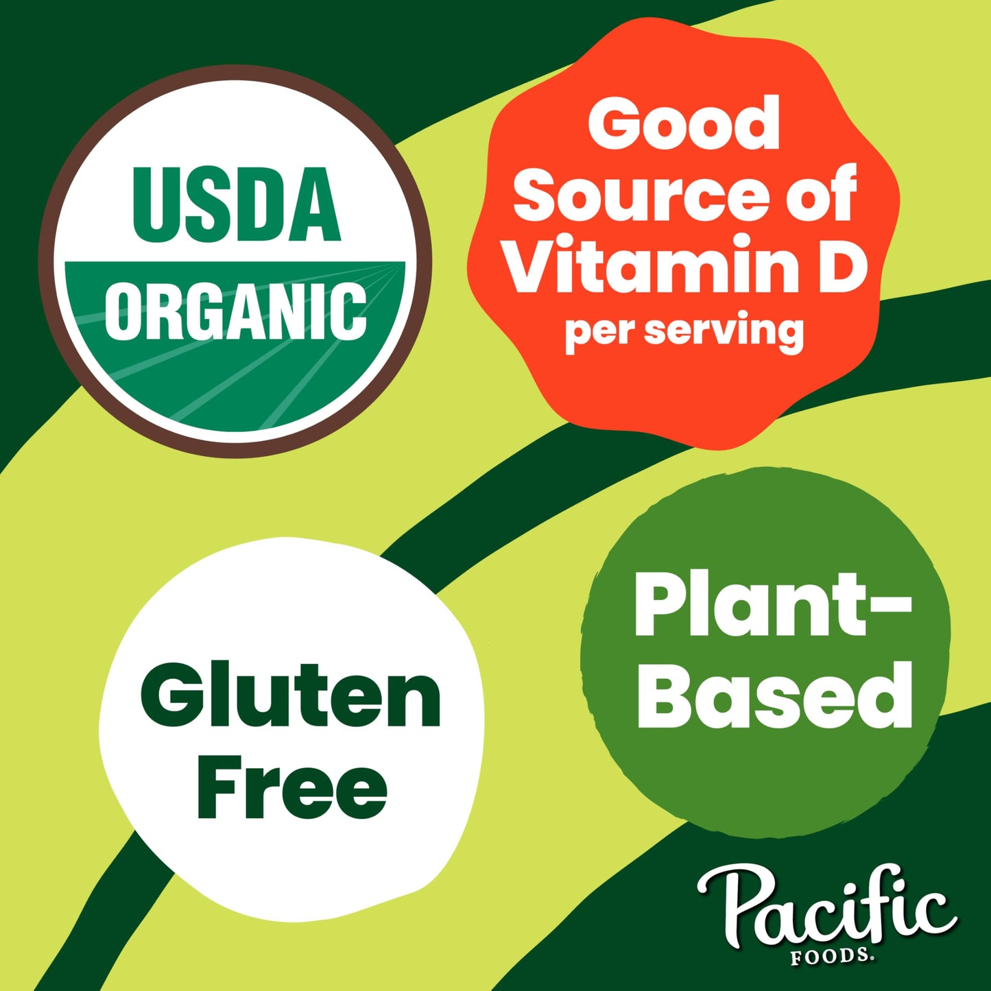 Pacific Foods Original Organic Almond Milk, Plant Based Milk, 32 oz Carton (12 Pack)