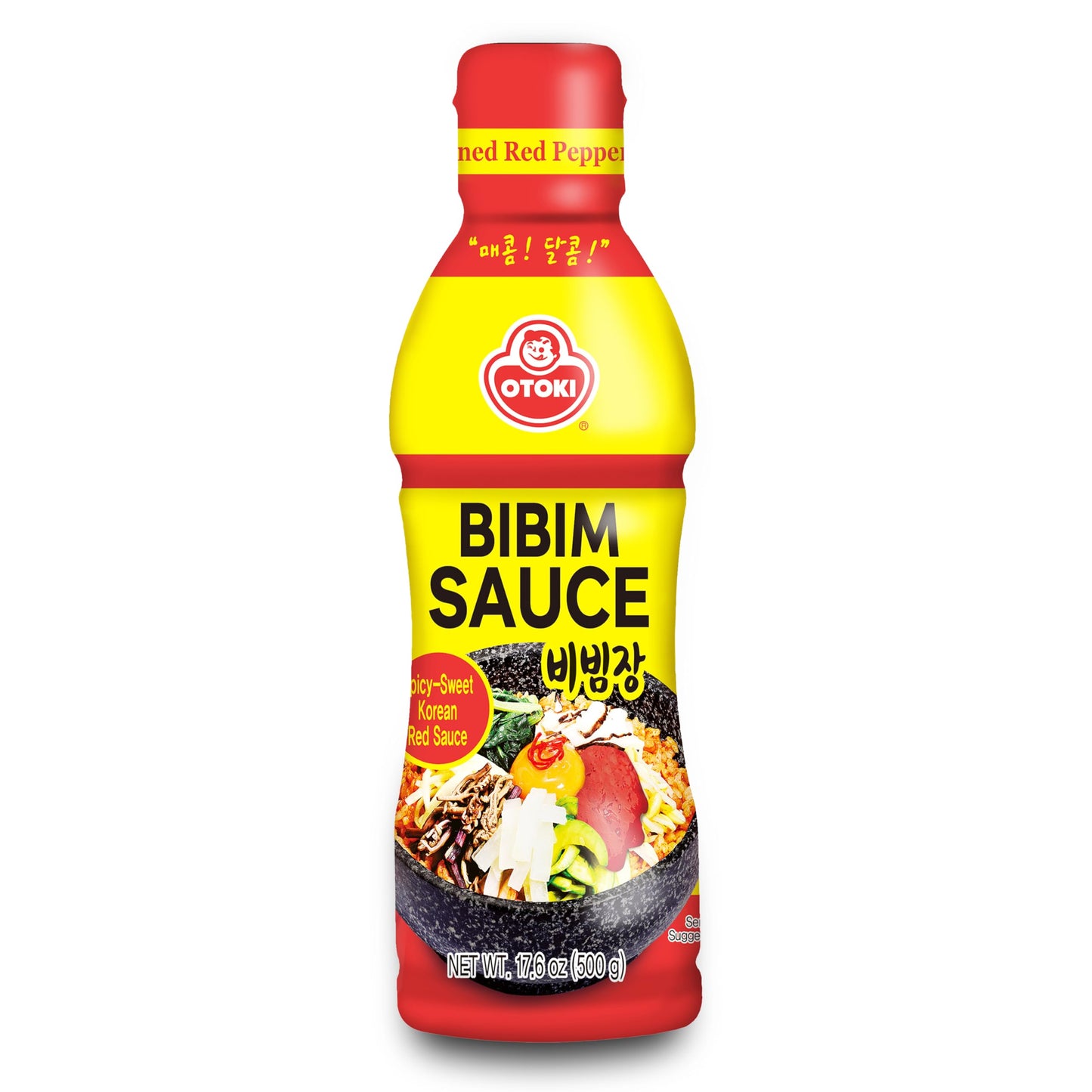 Ottogi Gochujang, Korean Bibimjang, 17.6oz Korean Gochujang Red Pepper Paste with Vegetable Mix, Spicy, Sweet and Savory Paste D