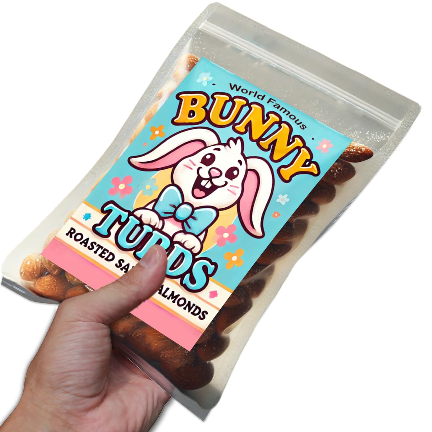 Bunny Turds - Gourmet Roasted Almonds With A Funny Easter Twist - Perfect For Gift Baskets, Egg Hunts, And Laugh-Out-Loud Snacki