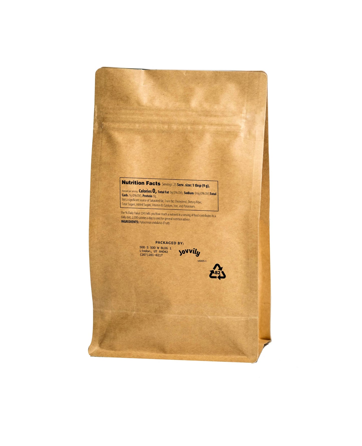 Jovvily Pitaya Powder 8 Oz. Dragon Fruit Superfood - Smoothies - Drinks