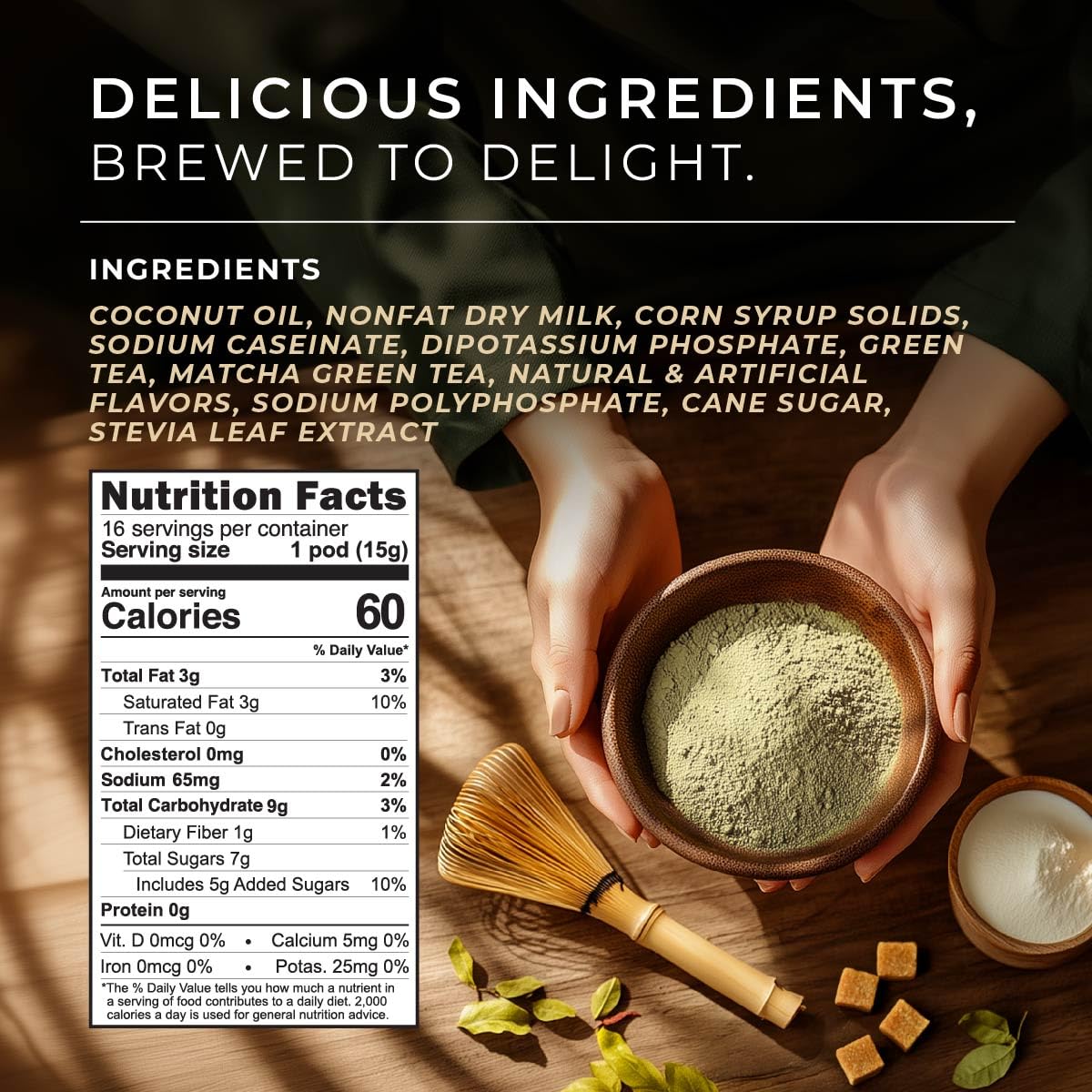 Gya Tea Co Matcha Latte Green Tea Gift Set, 16 ct - High Caffeine Tea Pods for Morning Refreshment