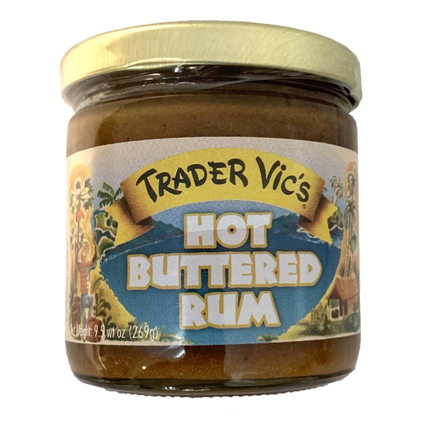Trader Vics Combo Pack - Tom & Jerry Batter & Hot Buttered spirit-inspired flavor Batter 2-Pack with Gold Stainless Steel Stirring Spoon