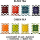 Octavius Tropical Palm Cutwork Wooden Tea Sampler Box | Enhanced Black & Green Tea Gift Set | 6 Flavors, 90 Tea Bags | Elegant Teas Gift Box For Tea Lovers