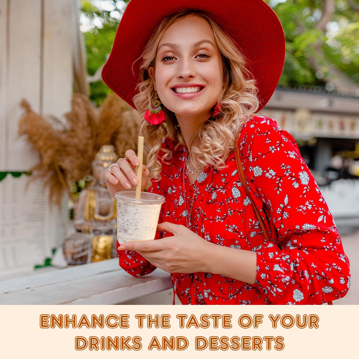 Fanale Premium Creamy Sesame Bubble Tea Flavoring Powder | Perfect For Baking, Smoothies, Desserts And Drinks | Instant Flavorin