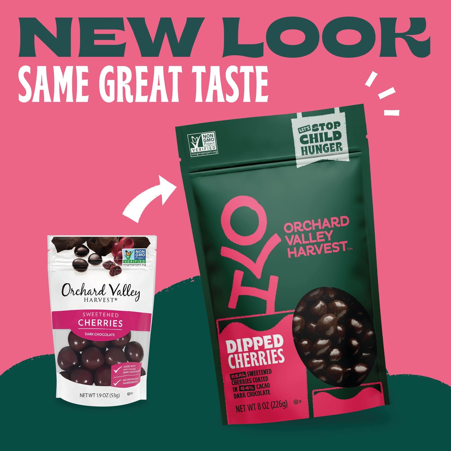 Orchard Valley Harvest Dark Chocolate Dipped Cherries, Made With Real Cherries, Gluten Free, Non-Gmo, No Artificial Colors, Stan