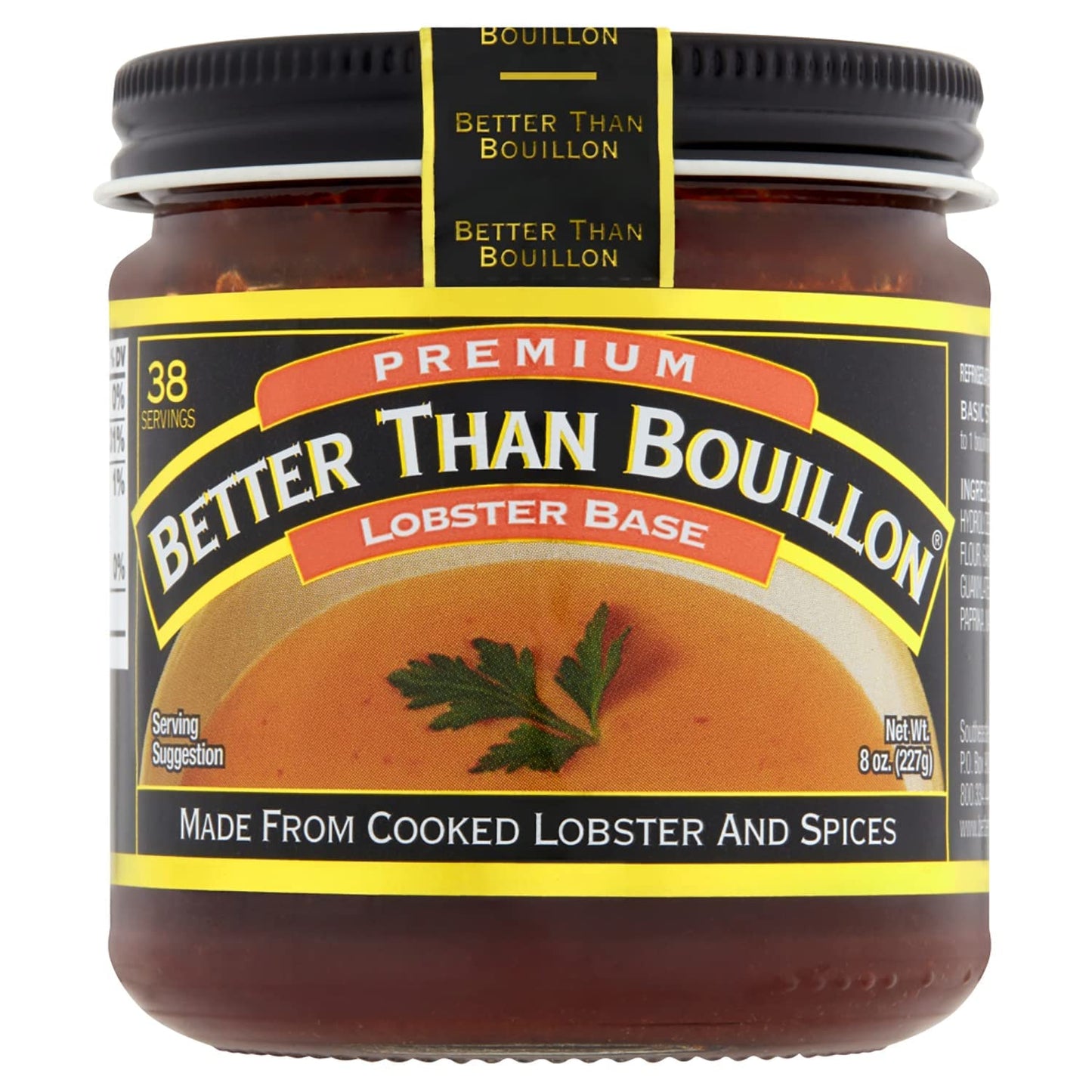 Better Than Bouillon Premium Lobster Base, Made From Select Cooked Lobster & Spices, Makes 9.5 Quarts Of Broth 38 Servings, 8 Ou