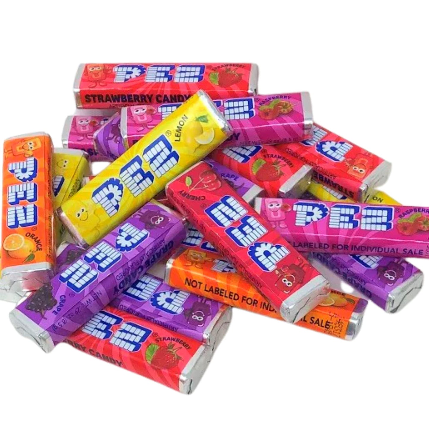 PEZ Candy Refill Rolls for Dispenser, Bulk Individually Wrapped Treats, Assorted Fruit Flavored Classic Candies, Pack of 2, 11 O