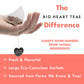 Big Heart Tea Co. Tea Bags - Cup of Love Red Rose - Certified Organic, Floral Ayurvedic Herbal Decaf Tea in Zero Plastic Sachets