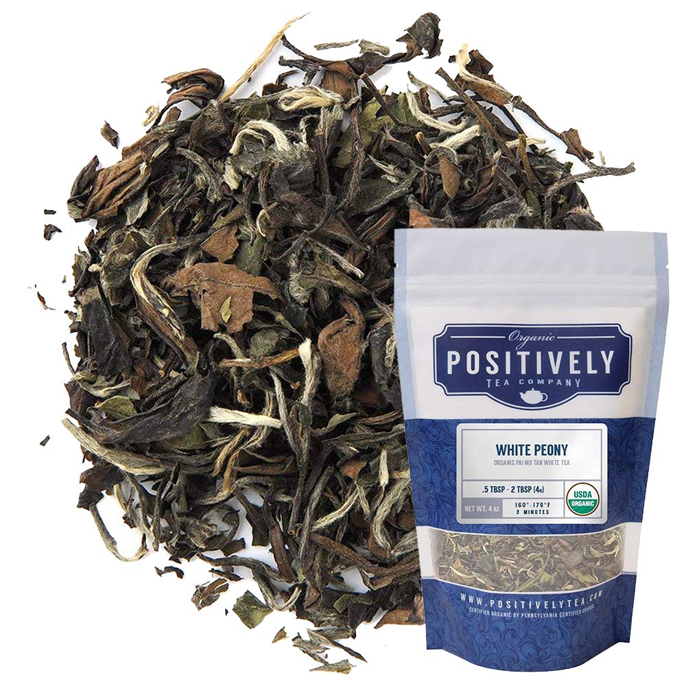 Organic Positively Tea Company White Peony Loose Leaf Tea, 4 Ounce, Tea