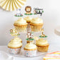 24Pcs Jungle Animals Cupcake Toppers Jungle Animals Theme Animal Cupcake Toppers Picks Baby Shower Themed For Girl Boys Kids Par