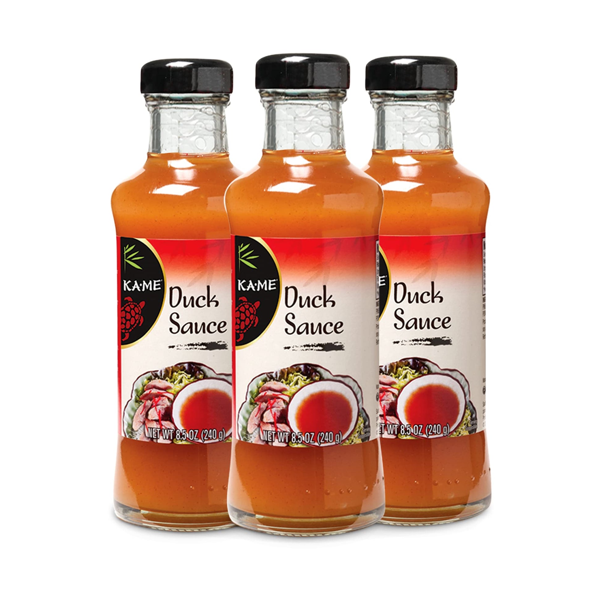 KA-ME Duck Sauce 8.5 oz (Pack of 3), Asian Ingredients and Flavors, No Preservatives/MSG, For Marinade, Dipping & Cooking BBQ, M