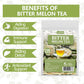 ULTHMOK Bitter Melon Tea Bags, 100% Pure, Caffeine-Free, 100 Count