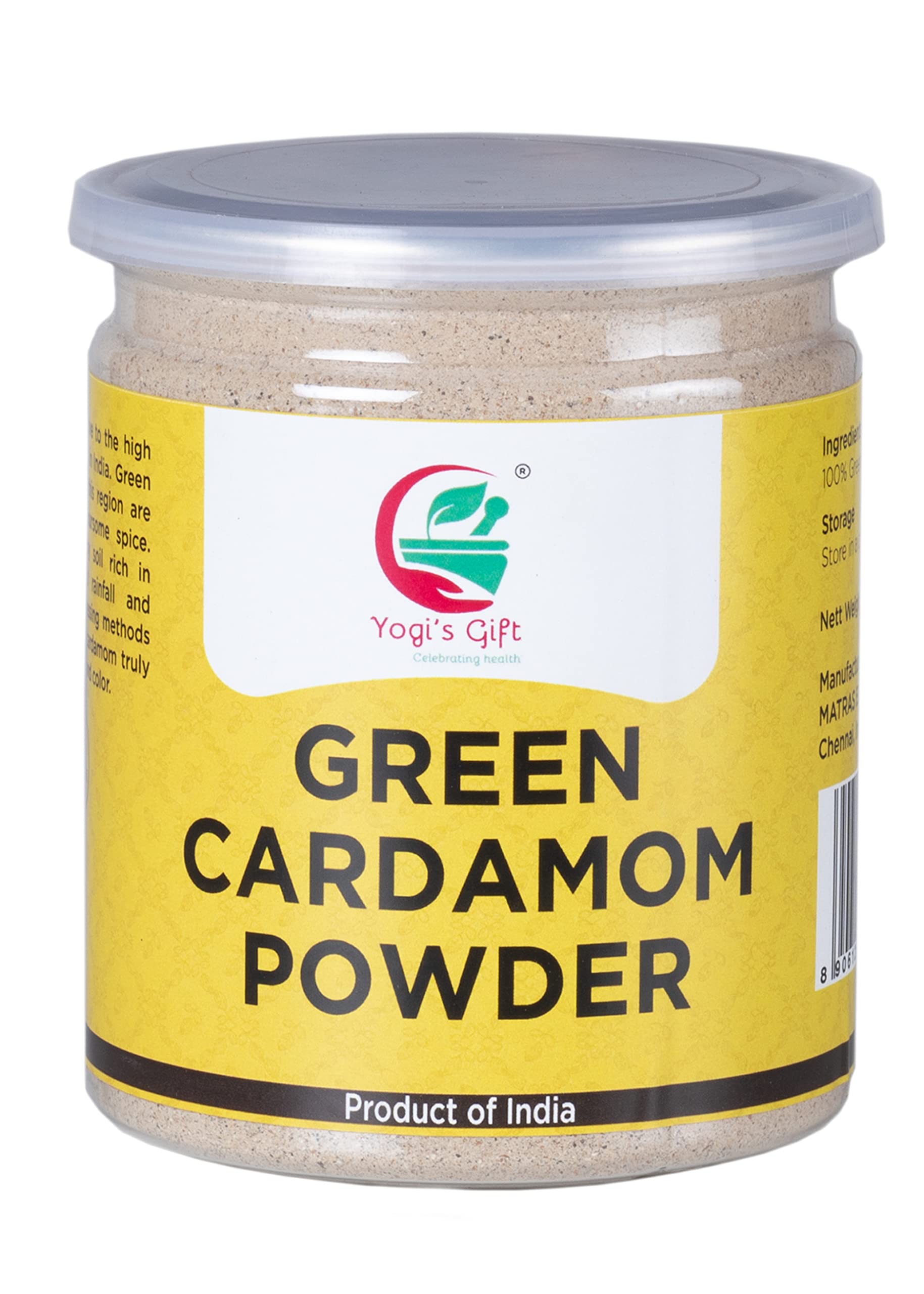 Green Cardamom Powder 10 oz (283g) | Great Flavour & Aroma for Baking, Coffee, Tea and Curries | Cardamom Ground Powder from Fre