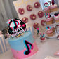 25Pcs Tik Music Happy Birthday Cake Toppers