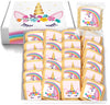 Unicorn Cookies Individually Wrapped Bulk For Kids Theme Birthday Party Favors 24 Pack Bulk for Kids Party Sugar Cookie Rainbow 
