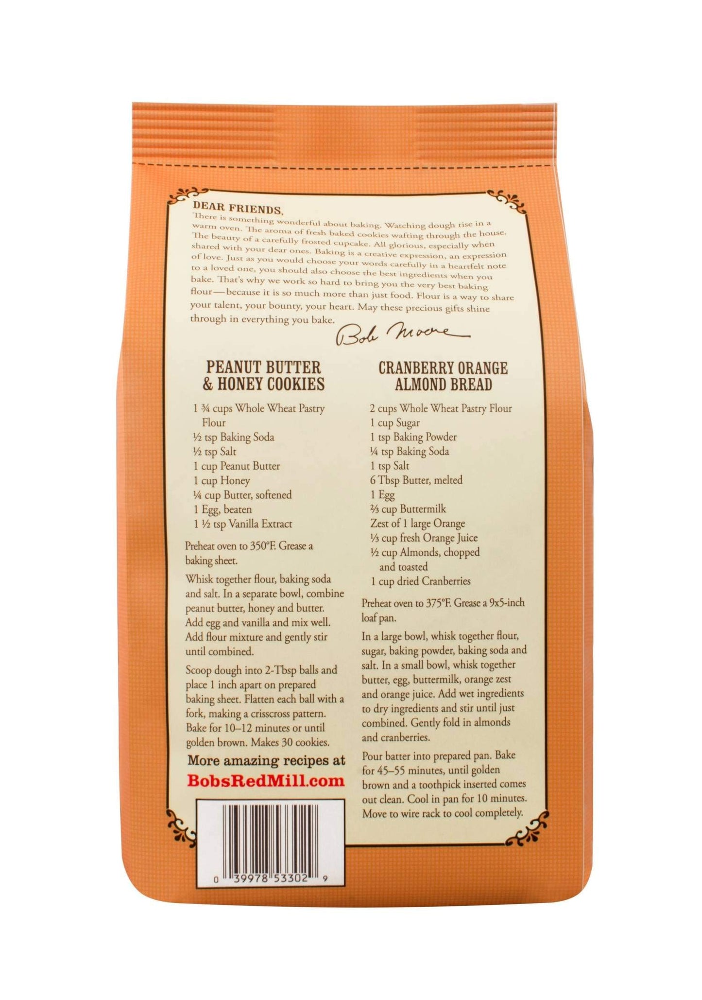Bob'S Red Mill, Whole Wheat Pastry Flour, 5 Lb