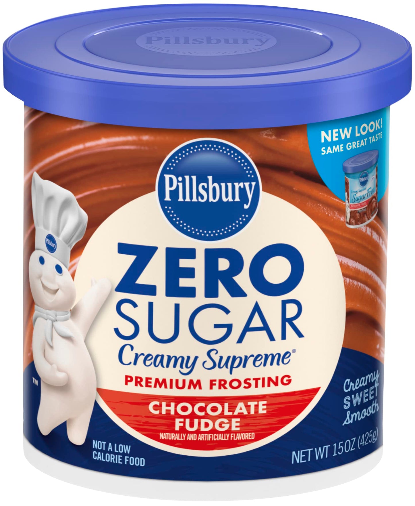 Pillsbury Moist Supreme Sugar Free Devil'S Food Cake Mix, 16 Oz. And Pillsbury Creamy Sugar Free Frosting Chocolate Fudge, 16 Oz5
