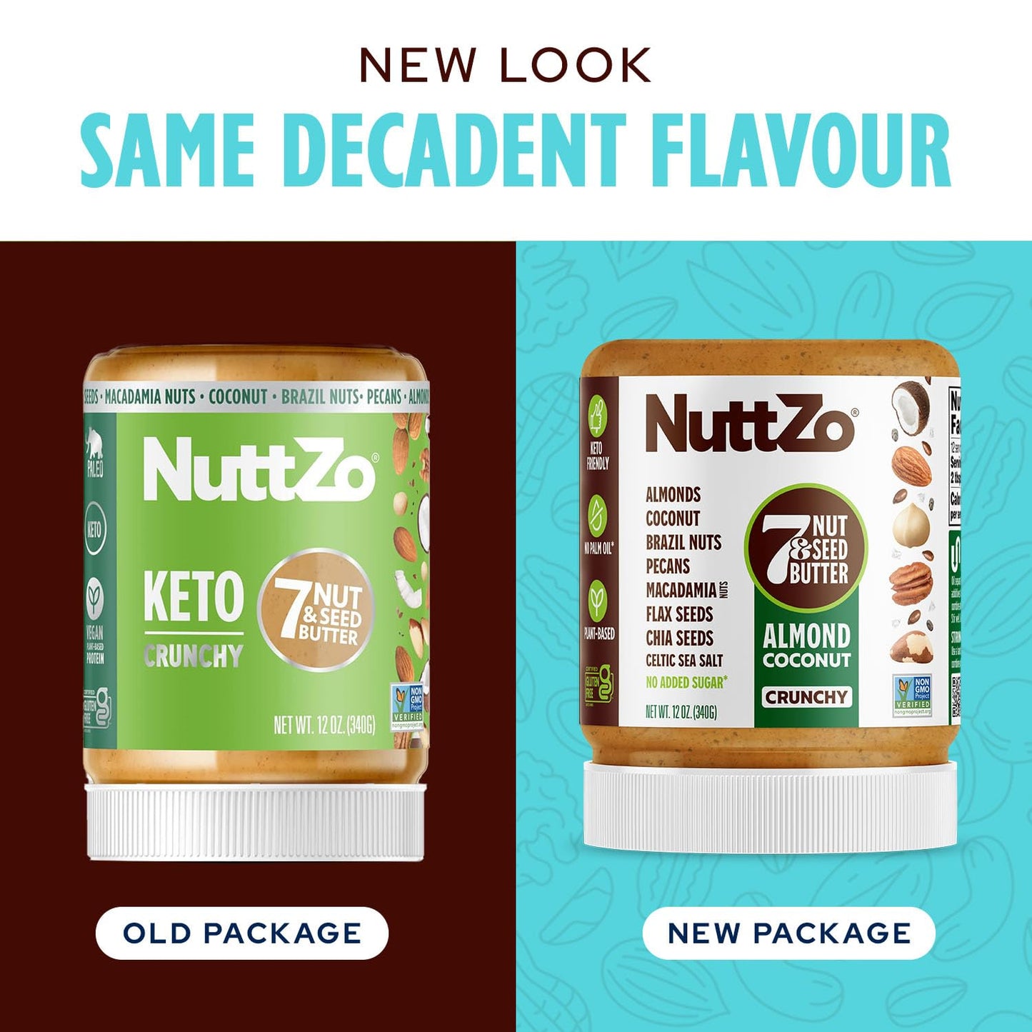 NuttZo Keto Almond Coconut - 7 Nut and Seed Butter, Coconut, Brazil Nuts, Almonds, Pecans and More, Keto Friendly, No Added Suga