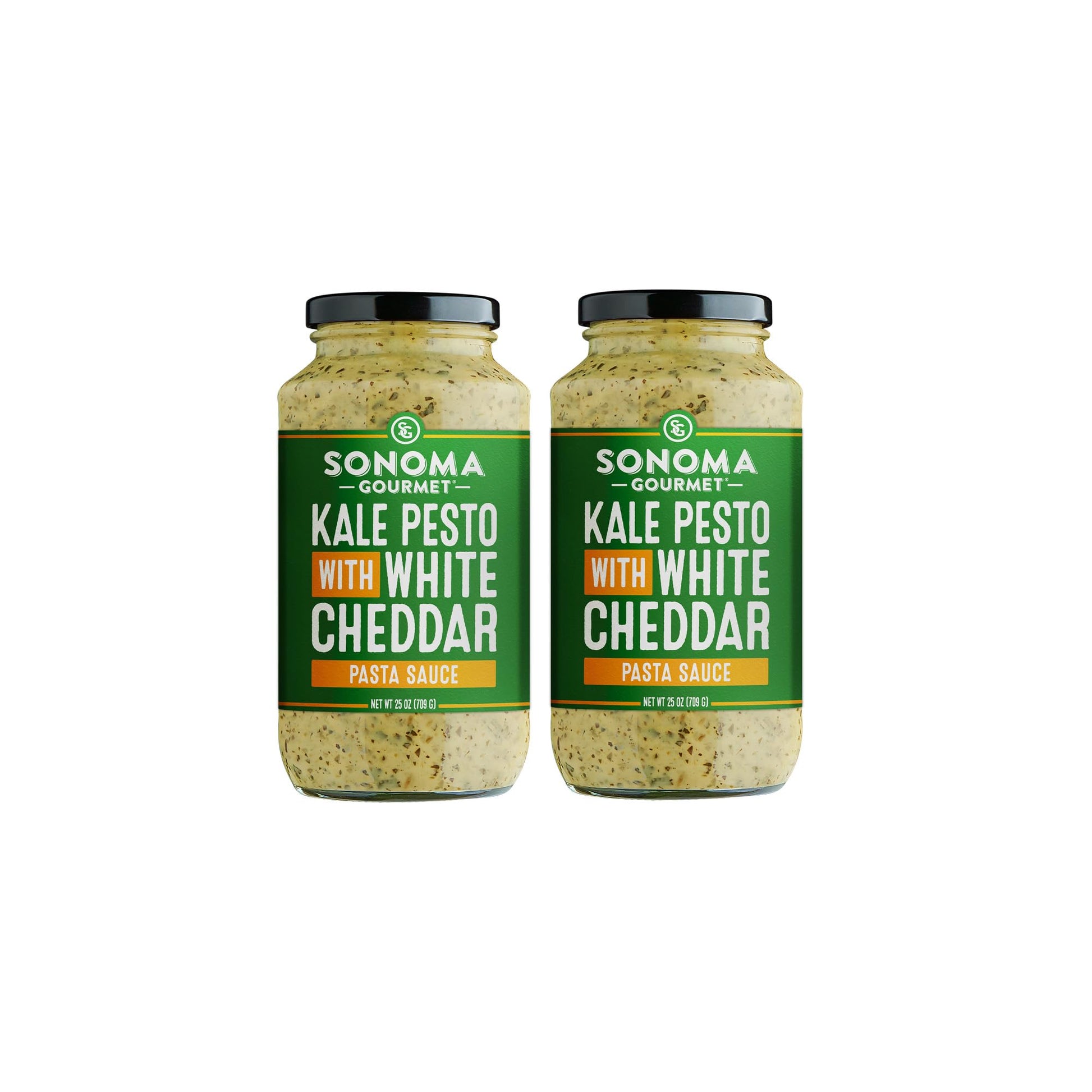 Sonoma Gourmet Rich & Creamy Kale Pesto with White Cheddar Pasta Sauce | No Sugar Added | Made With Garden Fresh Kale & Sharp Wh