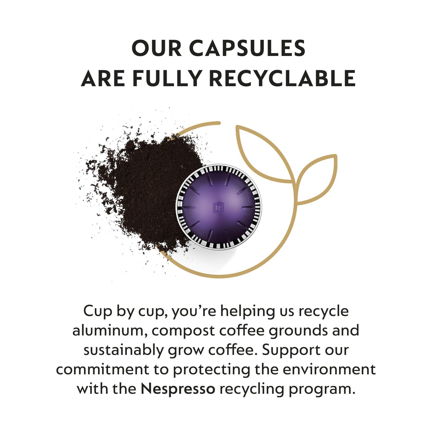 Nespresso Vertuo Altissio Espresso compact pieces, Medium Roast, 50 Count Pods