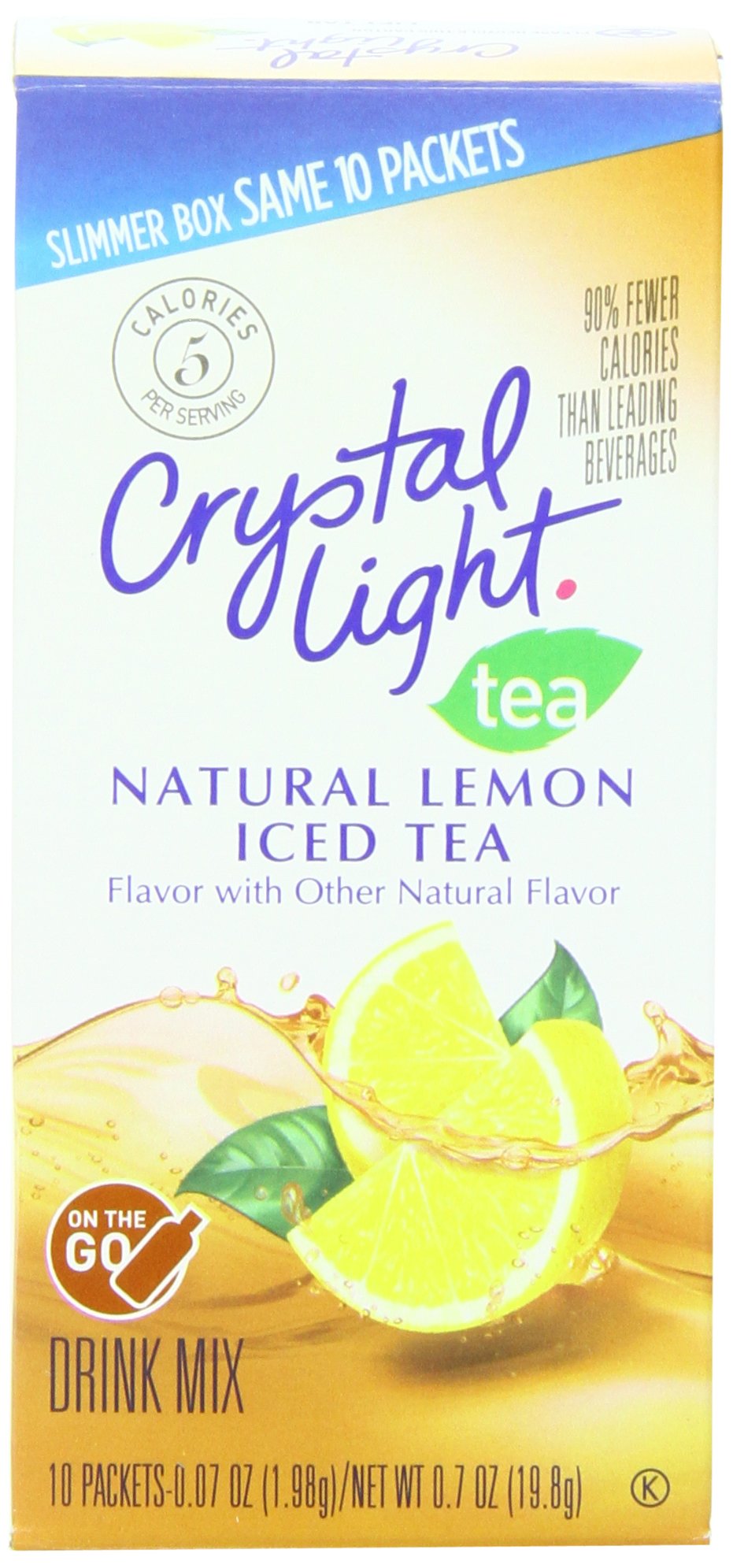 Crystal Light Sugar-Free Lemon Iced Tea On-The-Go Powdered Drink Mix 120 Count