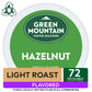 Green Mountain Coffee Roasters Hazelnut K-Cup Pods, Light Roast, 72 Count, 12 Count (Pack of 6)