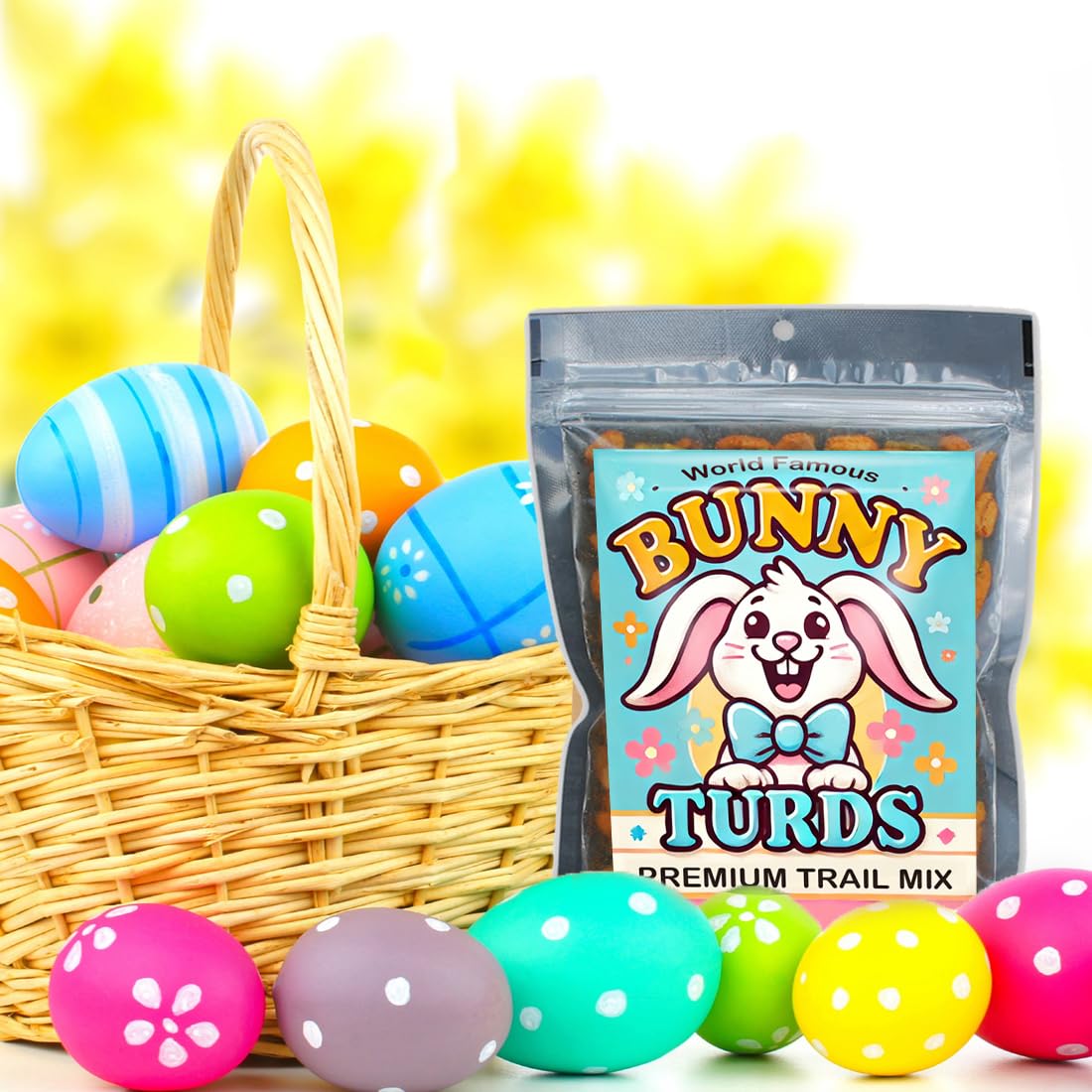 Gears Out Bunny Turds Spicy Trail Mix - 9 Ounce - Healthy Easter Basket