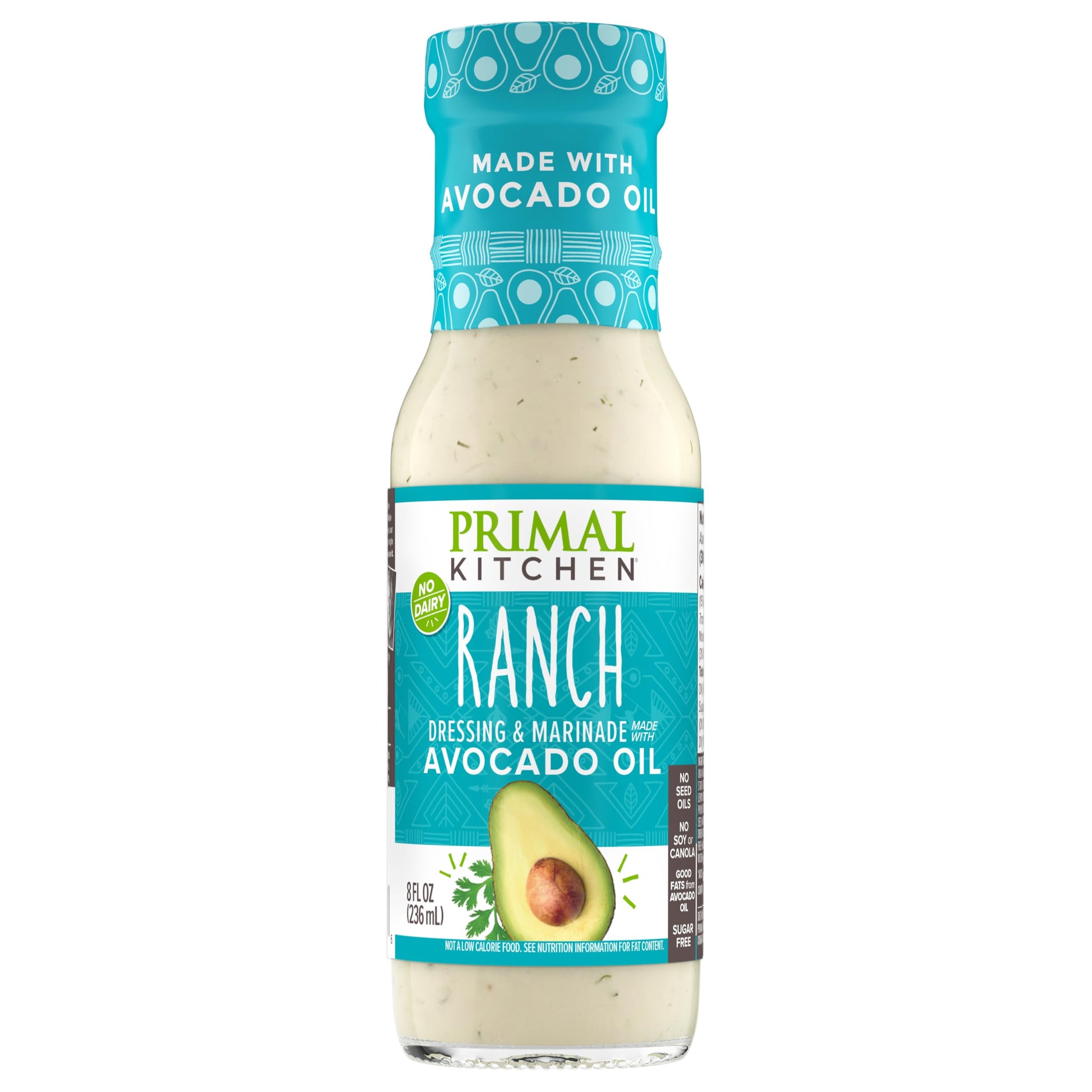 Primal Kitchen Ranch Dressing & Marinade, Avocado Oil, Whole30 Approved, 8 Fl Oz