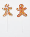 10.5 Gingerbread Candy Man Pick, 2 Assorted, Set of 12