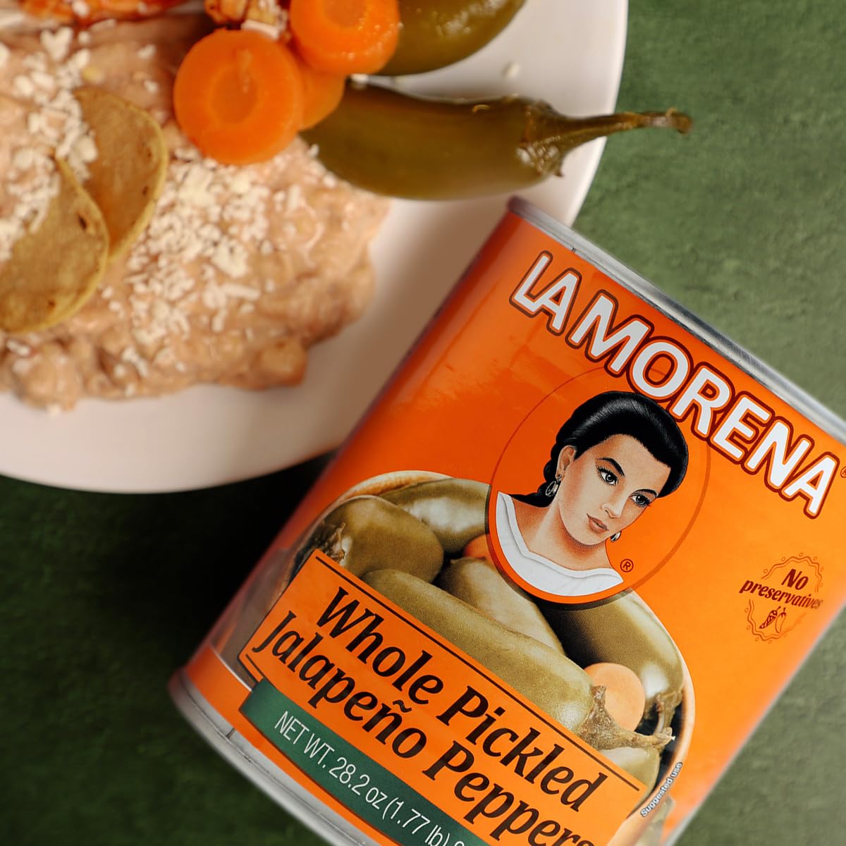 La Morena Whole Jalapeño, 28.2 Oz