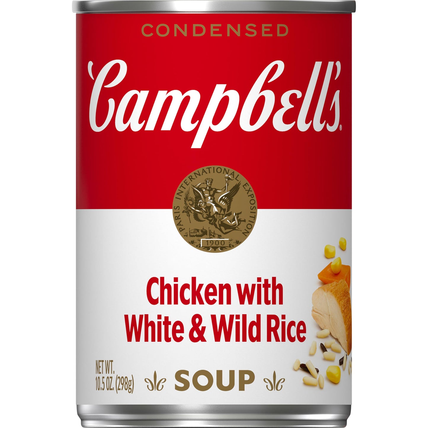 Campbells Condensed Chicken and Rice Soup With White and Wild Rice, 10.5 oz Can
