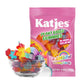 Katjes Rainbow Gummy Candy - Cherry, Strawberry, Blueberry & Orange Flavors - Palm Oil Free - 4.9oz Resealable Bag - No Gelatin