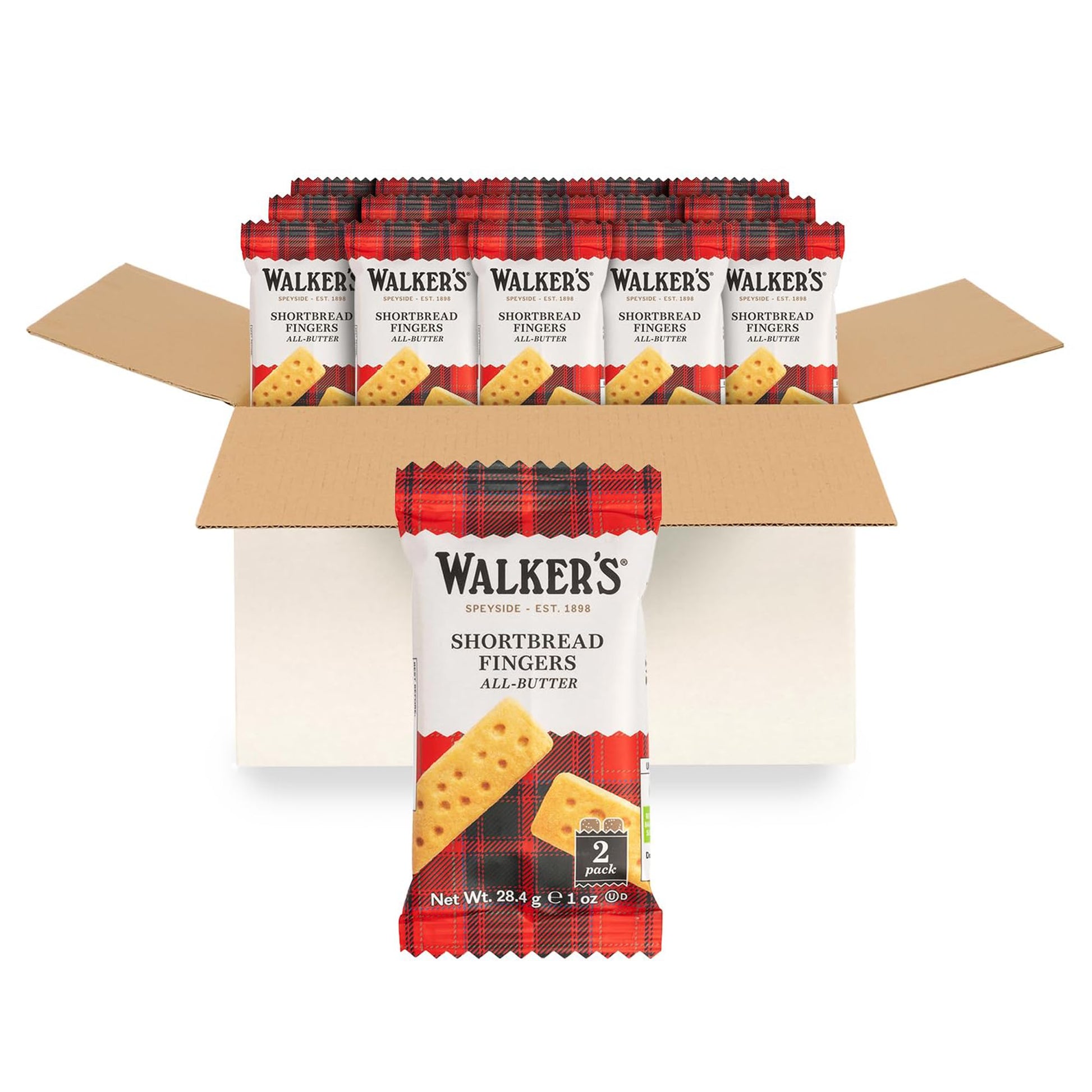 Walker s Shortbread Fingers, Pure Butter Shortbread Cookies, 1 Oz Snack Packs (Pack of 150)