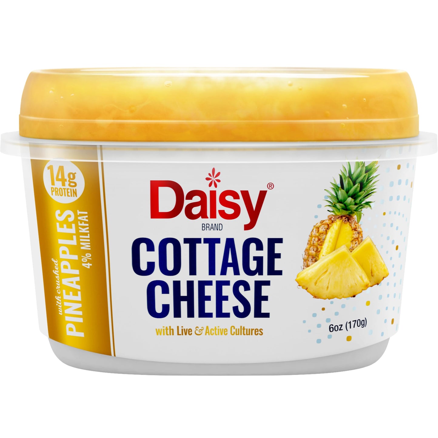 Daisy Brand Pineapple Single 4% Cottage Cheese, 6.0 Oz