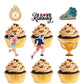 Mefeng Running Cupcake Toppers , Track, Cross Country Or Marathon Party Birthday Party Clear Treat Picks , Sports Theme Party Ca