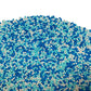 Homankit White And Blue Nonpareils Sprinkles Edible Cookie Decorations Mini Pearls For Decorating Cake, Baking, Cupcake Toppers,