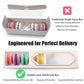 Nicunom 50 Pack Macaron Boxes With Clear Window, Small Macaron Packaging Container Pastry Cookie Candy Strawberry Boxes For 5 Bakery Cocoa Truffle Dessert Wedding Gift