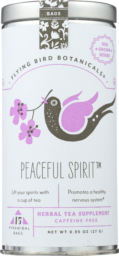 FLYING BIRD BOTANICALS Tea, Peaceful Spirit, 15 CT