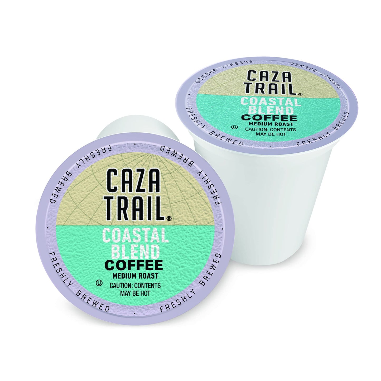 Caza Trail Coffee Pods  Coastal Blend  Single Serve (Pack of 100) (Packaging May Vary)