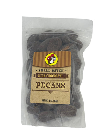 Buc-ees Organic Pecans - Candied, Roasted, Salted & Chocolate-Covered, 16 oz, Non-GMO, Protein-Rich Snacks, Whole & Halves