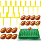 Taiyin 9 Pcs Football Cake Decorations 6 Cake Goal Post Topper Field 3 Mini Sport Balls for Football Themed Birthday Party Event
