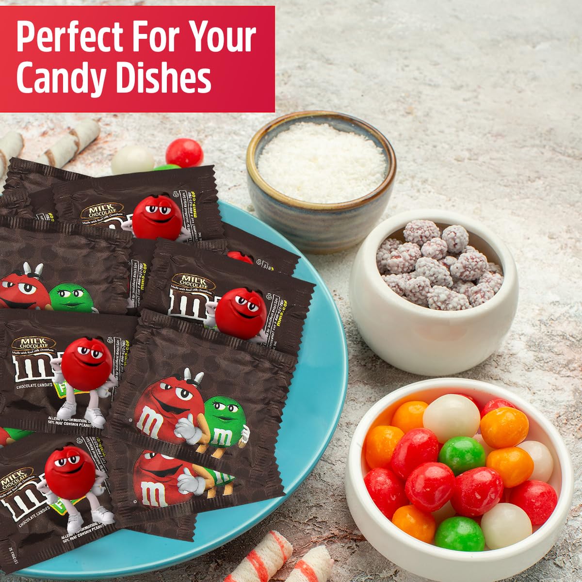 M&M Milk Chocolate Bundle - Chocolate Candy Bulk Pack of 2 Pounds  70 CT M&M Fun Mix of Chocolate  - Candy Bulk