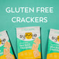 Sunnie Gluten Free Crackers - Healthy Grain Free Sea Salt Crackers - Snacks For Kids & Adults - Made With Avocado Oil, Only 5 In