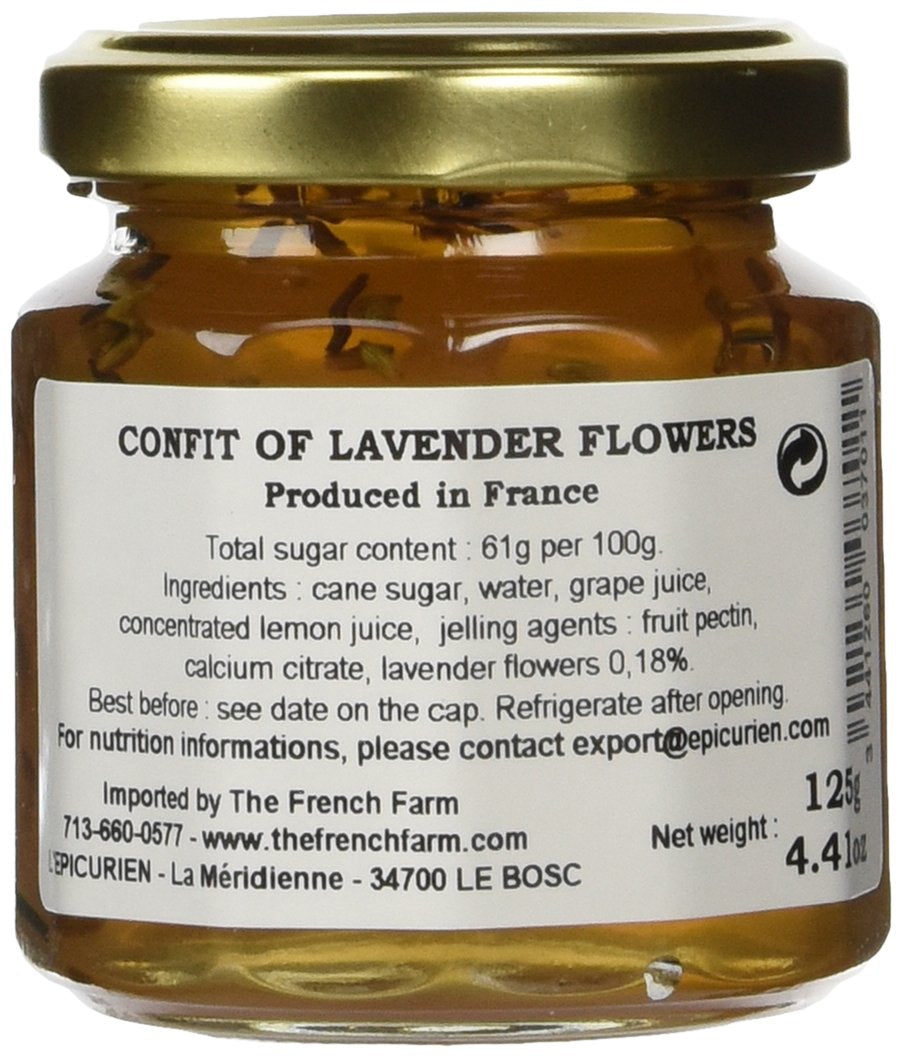 L'Epicurien Confit Of Lavender Flowers 4.4 Oz.
