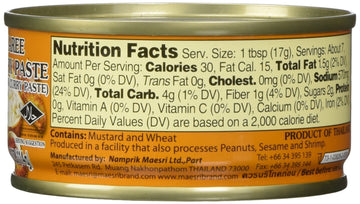 Maesri Yellow Curry (Kang Karee) Paste Thai, 4 Oz
