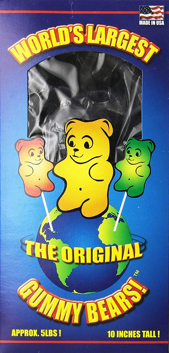 Giant Gummy Bears Giant Gummy Bear - Blue Raspberry - 5 lbs - Plastic