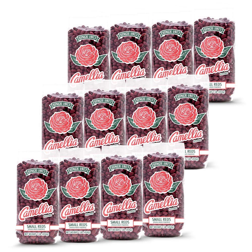 Camellia Brand Dried Small Red Beans, Caribbean-Style Bean, 1 Pound (Pack Of 12)
