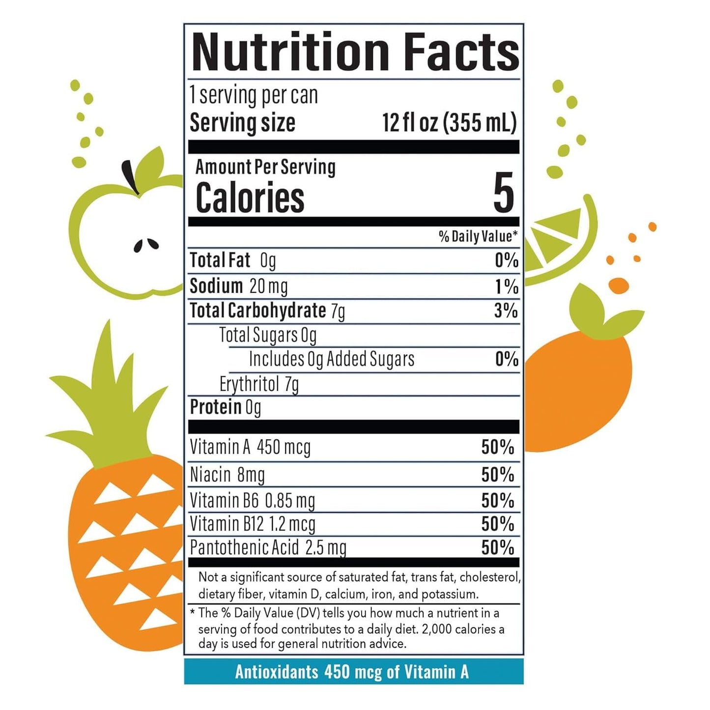 KD Chocolates BABBL Tropical Dreamr Antioxidant Sparkling Water 6pk, 12 Fl Oz Cans