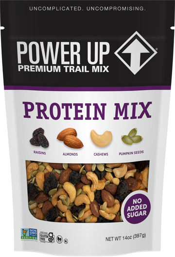 Power Up Trail Mix - Protein Packed, No Added Sugar, Gluten Free, Vegan, 14oz, Purple