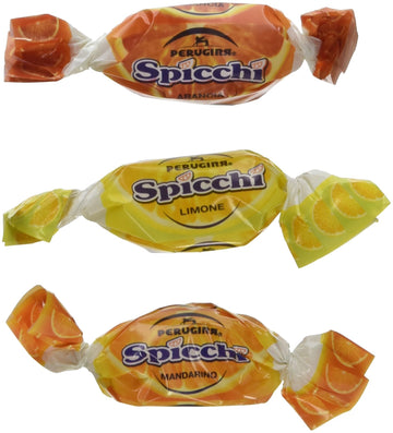 Perugina Sorrento Spicchi Hard Candies (1Lb Bag Includes Tangerine, Lemon, And Orange Flavors)